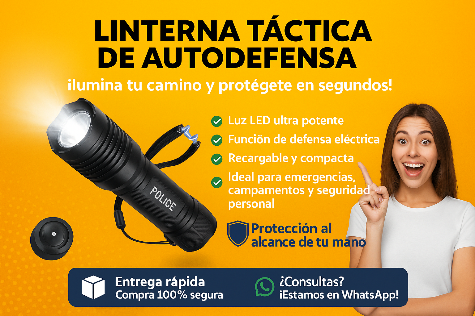 Luz Táctica | Antirrobo Defensa personal