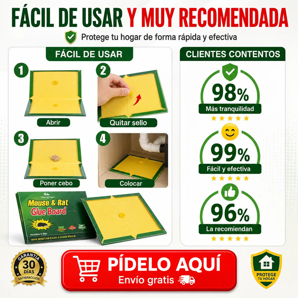 6 x 1 Trampa Adhesiva Para Ratones