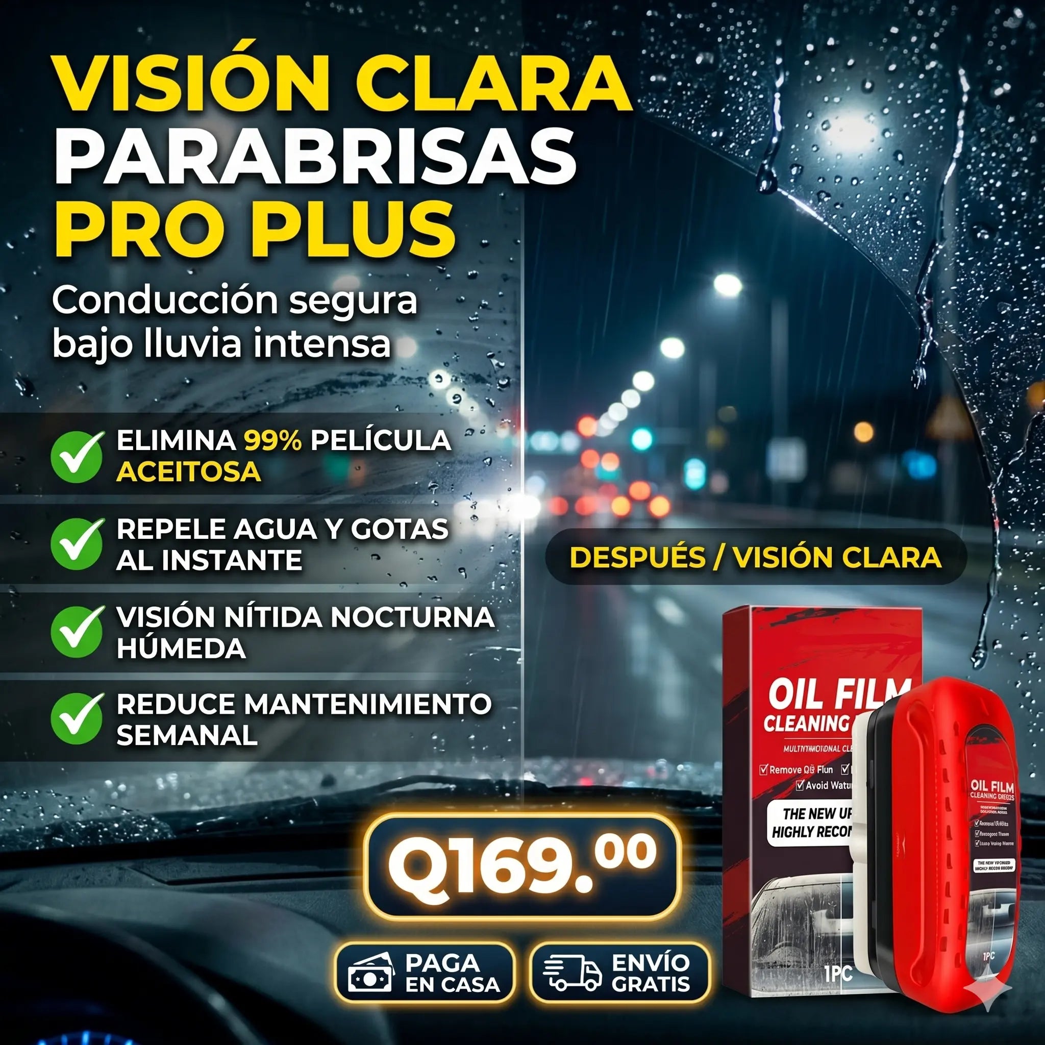 Visión Clara Parabrisas Pro Plus