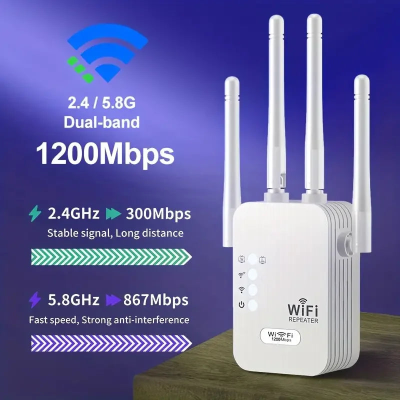 Extensor WiFi Potente y Rápido