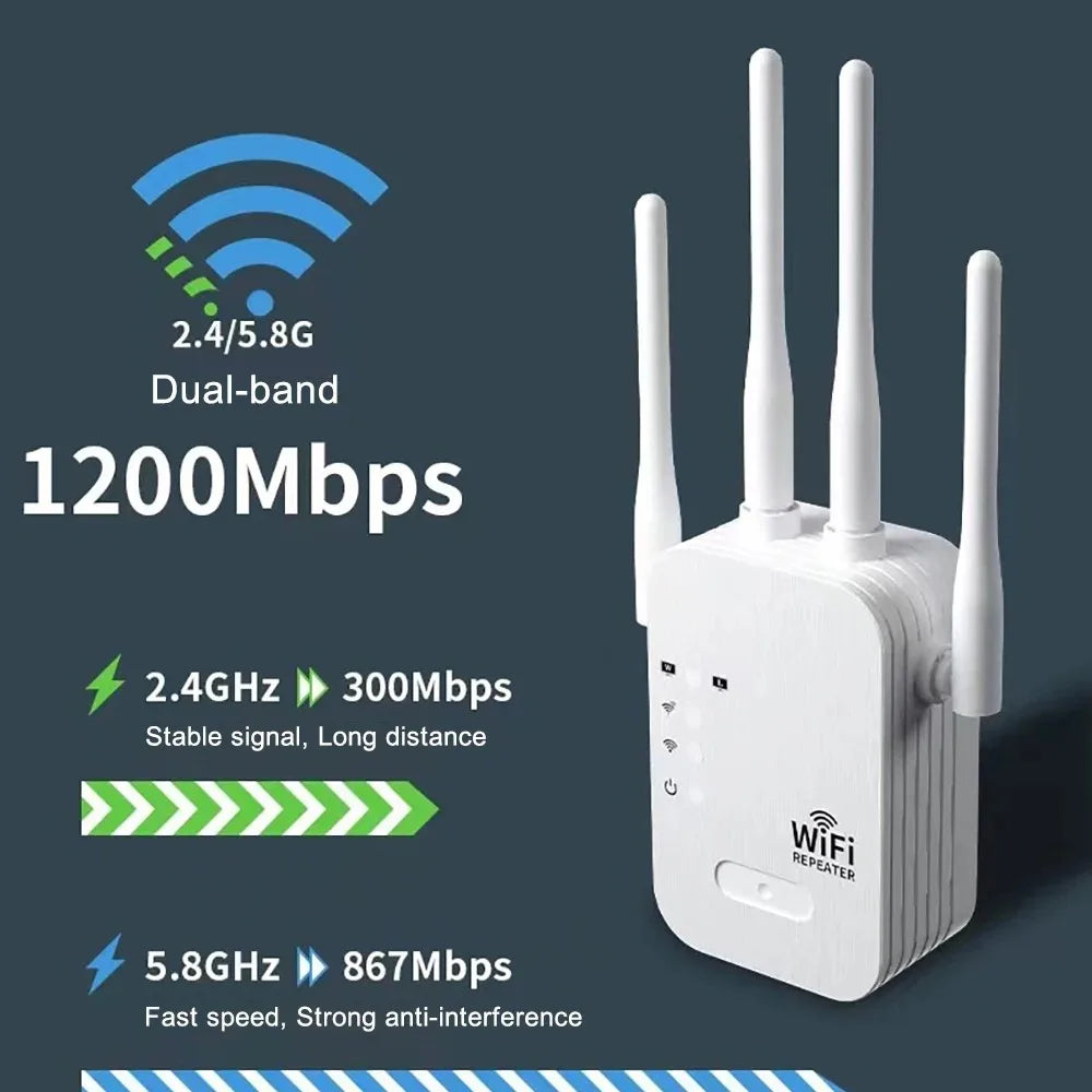 Extensor WiFi Potente y Rápido
